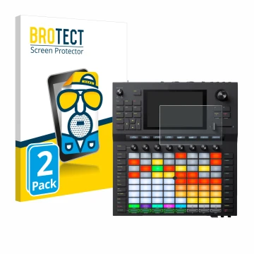 Parte frontale di una confezione del prodotto con il logo del marchio BROTECT. Accanto è raffigurato il dispositivo Akai Force