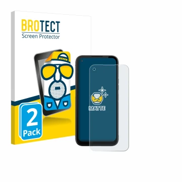 Parte frontale di una confezione del prodotto con il logo del marchio BROTECT. Accanto è raffigurato il dispositivo Gigaset GX