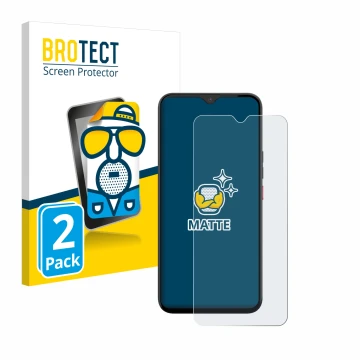 Parte frontale di una confezione del prodotto con il logo del marchio BROTECT. Accanto è raffigurato il dispositivo Gigaset GS