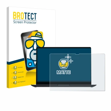 Parte frontale di una confezione del prodotto con il logo del marchio BROTECT. Accanto è raffigurato il dispositivo Samsung Ga