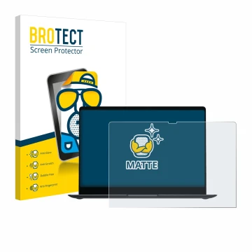 Parte frontale di una confezione del prodotto con il logo del marchio BROTECT. Accanto è raffigurato il dispositivo Samsung Ga