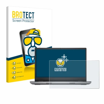 Parte frontale di una confezione del prodotto con il logo del marchio BROTECT. Accanto è raffigurato il dispositivo Dell Preci