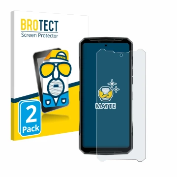 Parte frontale di una confezione del prodotto con il logo del marchio BROTECT. Accanto è raffigurato il dispositivo Doogee DK1