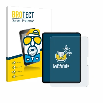 Parte frontale di una confezione del prodotto con il logo del marchio BROTECT. Accanto è raffigurato il dispositivo Apple iPad