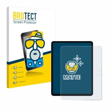 Parte frontale di una confezione del prodotto con il logo del marchio BROTECT. Accanto è raffigurato il dispositivo Apple iPad