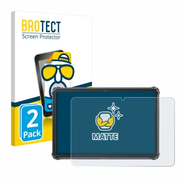 Parte frontale di una confezione del prodotto con il logo del marchio BROTECT. Accanto è raffigurato il dispositivo Oukitel RT