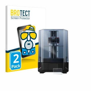 Parte frontale di una confezione del prodotto con il logo del marchio BROTECT. Accanto è raffigurato il dispositivo Anycubic P