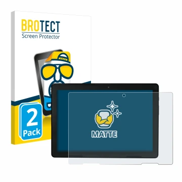 Parte frontale di una confezione del prodotto con il logo del marchio BROTECT. Accanto è raffigurato il dispositivo MEDION E10
