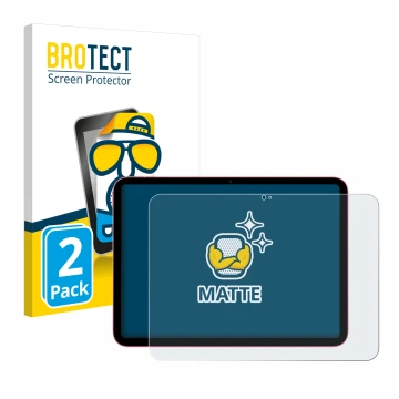 Parte frontale di una confezione del prodotto con il logo del marchio BROTECT. Accanto è raffigurato il dispositivo Apple iPad