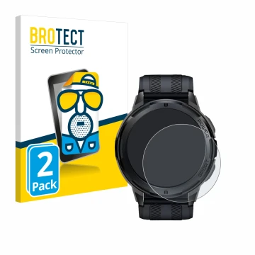 Parte frontale di una confezione del prodotto con il logo del marchio BROTECT. Accanto è raffigurato il dispositivo Oukitel BT