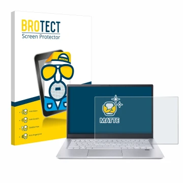 Parte frontale di una confezione del prodotto con il logo del marchio BROTECT. Accanto è raffigurato il dispositivo Acer Swift