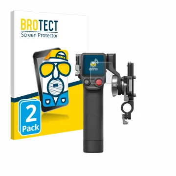 Parte frontale di una confezione del prodotto con il logo del marchio BROTECT. Accanto è raffigurato il dispositivo DJI Focus 