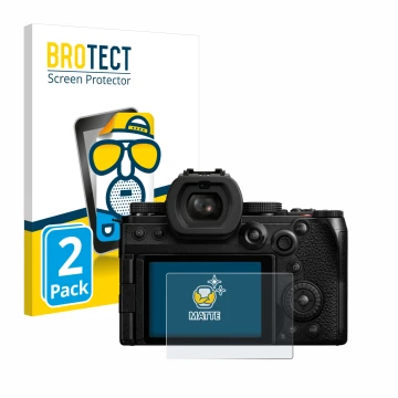 Parte frontale di una confezione del prodotto con il logo del marchio BROTECT. Accanto è raffigurato il dispositivo Panasonic 