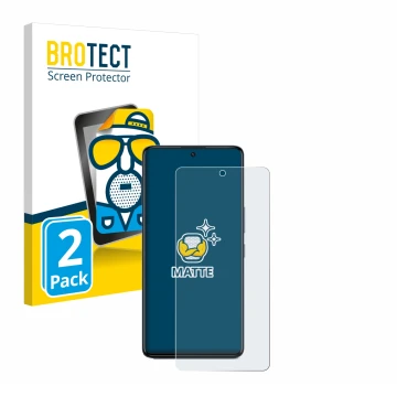 Parte frontale di una confezione del prodotto con il logo del marchio BROTECT. Accanto è raffigurato il dispositivo Infinix GT