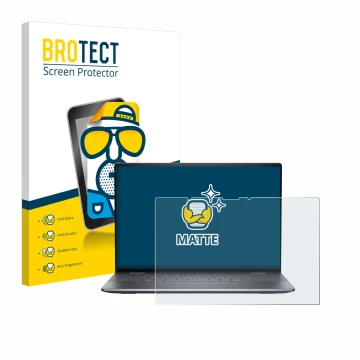 Parte frontale di una confezione del prodotto con il logo del marchio BROTECT. Accanto è raffigurato il dispositivo Dell Latit