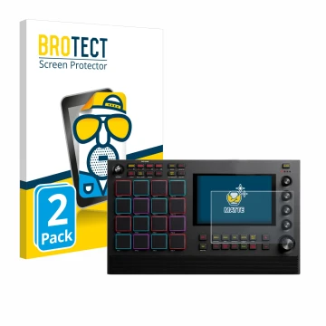 Parte frontale di una confezione del prodotto con il logo del marchio BROTECT. Accanto è raffigurato il dispositivo Akai MPC L