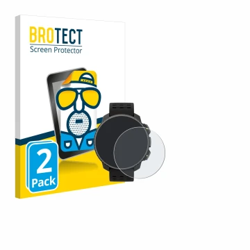 Parte frontale di una confezione del prodotto con il logo del marchio BROTECT. Accanto è raffigurato il dispositivo Suunto Ver