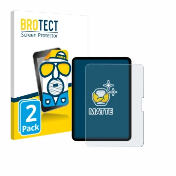 Parte frontale di una confezione del prodotto con il logo del marchio BROTECT. Accanto è raffigurato il dispositivo Apple iPad