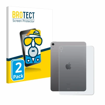 Parte frontale di una confezione del prodotto con il logo del marchio BROTECT. Accanto è raffigurato il dispositivo Apple iPad