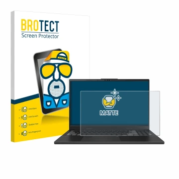 Parte frontale di una confezione del prodotto con il logo del marchio BROTECT. Accanto è raffigurato il dispositivo ASUS VivoB