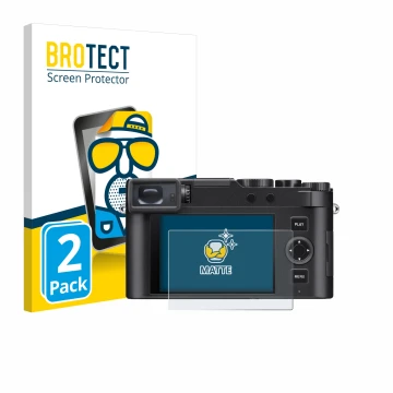 Parte frontale di una confezione del prodotto con il logo del marchio BROTECT. Accanto è raffigurato il dispositivo Leica D-Lu