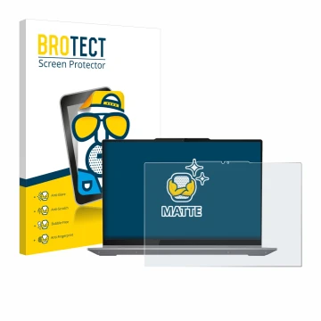 Parte frontale di una confezione del prodotto con il logo del marchio BROTECT. Accanto è raffigurato il dispositivo Lenovo Thi