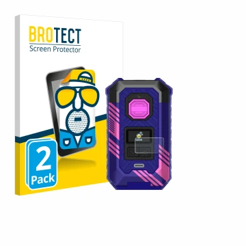 Parte frontale di una confezione del prodotto con il logo del marchio BROTECT. Accanto è raffigurato il dispositivo Vaporesso 