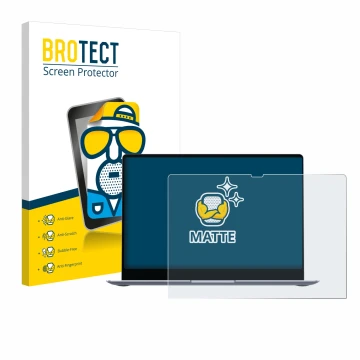 Parte frontale di una confezione del prodotto con il logo del marchio BROTECT. Accanto è raffigurato il dispositivo Samsung Ga