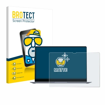 Parte frontale di una confezione del prodotto con il logo del marchio BROTECT. Accanto è raffigurato il dispositivo Samsung Ga