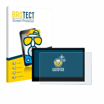 Parte frontale di una confezione del prodotto con il logo del marchio BROTECT. Accanto è raffigurato il dispositivo Wacom Movi