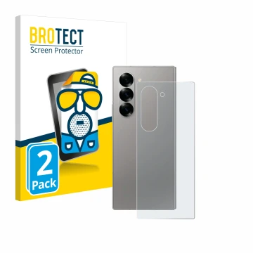 Parte frontale di una confezione del prodotto con il logo del marchio BROTECT. Accanto è raffigurato il dispositivo Samsung Ga