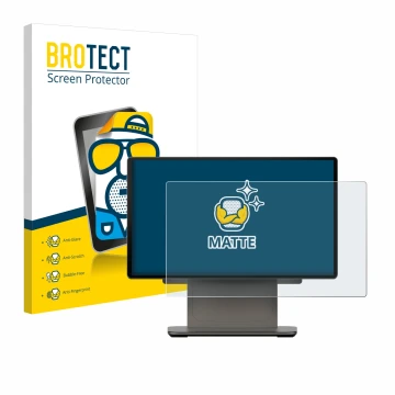 Parte frontale di una confezione del prodotto con il logo del marchio BROTECT. Accanto è raffigurato il dispositivo Sunmi D3 P