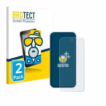 Parte frontale di una confezione del prodotto con il logo del marchio BROTECT. Accanto è raffigurato il dispositivo Google Pix