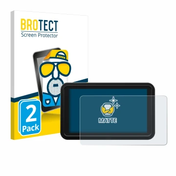 Parte frontale di una confezione del prodotto con il logo del marchio BROTECT. Accanto è raffigurato il dispositivo Atomos Shi