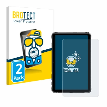 Parte frontale di una confezione del prodotto con il logo del marchio BROTECT. Accanto è raffigurato il dispositivo Doogee R10
