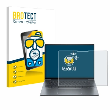 Parte frontale di una confezione del prodotto con il logo del marchio BROTECT. Accanto è raffigurato il dispositivo HP Dragonf