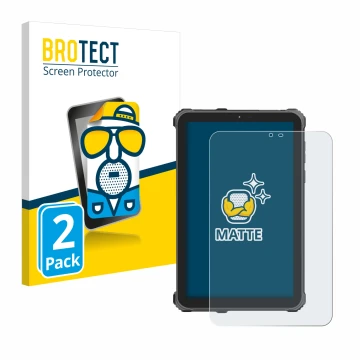 Parte frontale di una confezione del prodotto con il logo del marchio BROTECT. Accanto è raffigurato il dispositivo Oukitel RT