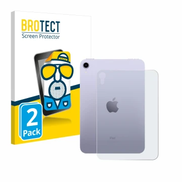 Parte frontale di una confezione del prodotto con il logo del marchio BROTECT. Accanto è raffigurato il dispositivo Apple iPad