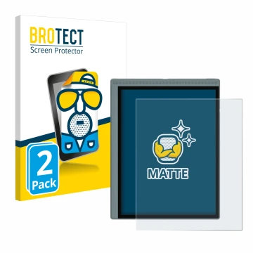 Parte frontale di una confezione del prodotto con il logo del marchio BROTECT. Accanto è raffigurato il dispositivo Bigme B105