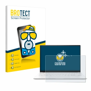 Parte frontale di una confezione del prodotto con il logo del marchio BROTECT. Accanto è raffigurato il dispositivo ASUS ZenBo