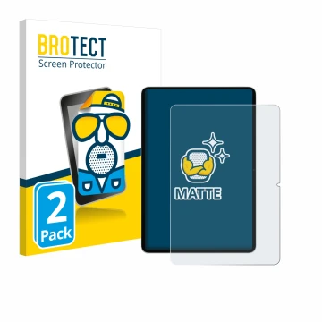 Parte frontale di una confezione del prodotto con il logo del marchio BROTECT. Accanto è raffigurato il dispositivo Xiaomi Pad