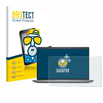 Parte frontale di una confezione del prodotto con il logo del marchio BROTECT. Accanto è raffigurato il dispositivo Dell Preci