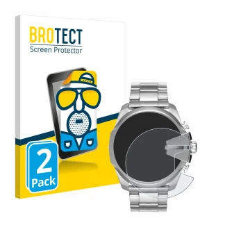 Parte frontale di una confezione del prodotto con il logo del marchio BROTECT. Accanto è raffigurato il dispositivo Diesel Meg