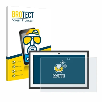 Parte frontale di una confezione del prodotto con il logo del marchio BROTECT. Accanto è raffigurato il dispositivo Amazon Ech