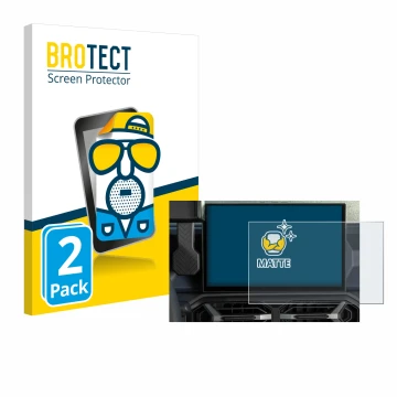 Parte frontale di una confezione del prodotto con il logo del marchio BROTECT. Accanto è raffigurato il dispositivo Dacia Dust