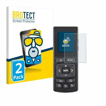 Parte frontale di una confezione del prodotto con il logo del marchio BROTECT. Accanto è raffigurato il dispositivo Minn Kota 