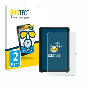 Parte frontale di una confezione del prodotto con il logo del marchio BROTECT. Accanto è raffigurato il dispositivo Hotwav R8 