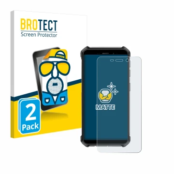 Parte frontale di una confezione del prodotto con il logo del marchio BROTECT. Accanto è raffigurato il dispositivo Ulefone Ar