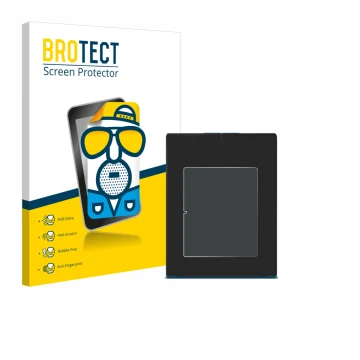 Parte frontale di una confezione del prodotto con il logo del marchio BROTECT. Accanto è raffigurato il dispositivo Lenovo Yog