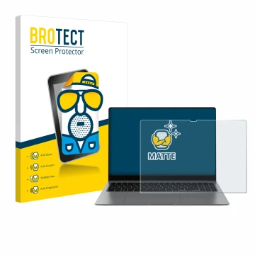 Parte frontale di una confezione del prodotto con il logo del marchio BROTECT. Accanto è raffigurato il dispositivo Samsung Ga